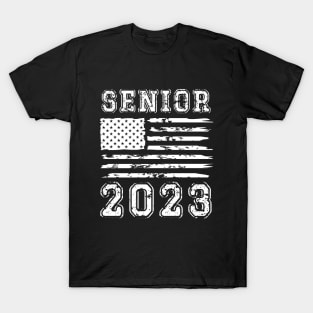 Senior Class of 2023 vintage flag USA T-Shirt